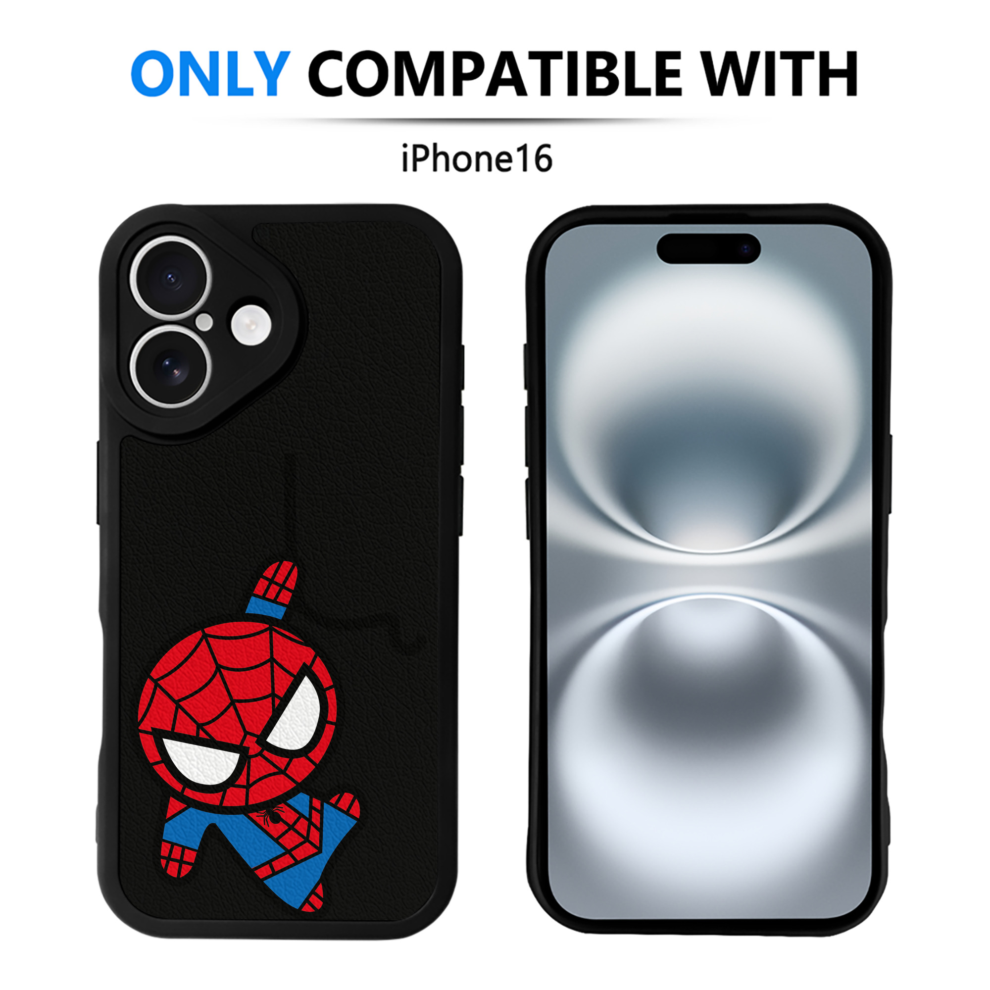 （画像用） アベンジャーズ The Avengers 【iPhone 16シリーズ対応】シリコンスマホケース（レザー調） 材質：シリコン